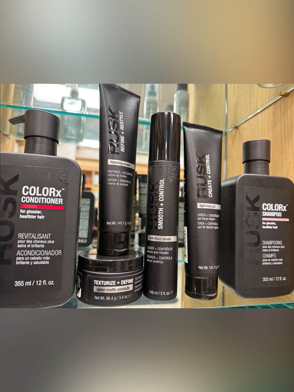 RUSK Smooth + Control Styling Set – Black